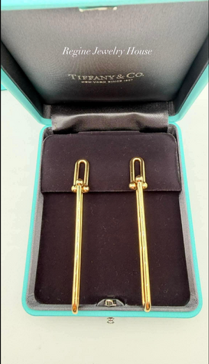 Tiffany & Co. Hardware Double Long Link Earrings in 18K Rose Gold