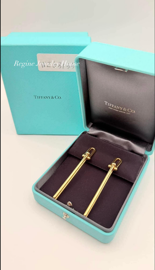 Tiffany & Co. Hardware Double Long Link Earrings in 18K Rose Gold