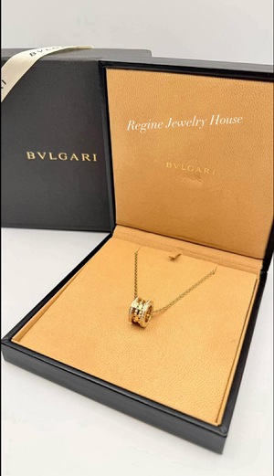 Bvlgari B.zero1 Rock 750 Yellow Gold Diamond Necklace
