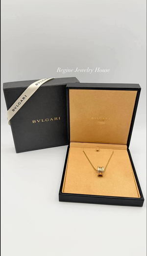Bvlgari B.zero1 Rock 750 Yellow Gold Diamond Necklace