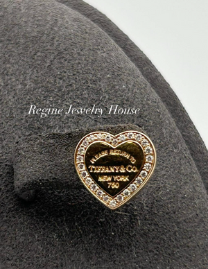 Tiffany & Co. Return to Tiffany Heart Tag Diamond Earrings in 18K Rose Gold