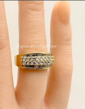 K18 Yellow Gold Diamond Ring