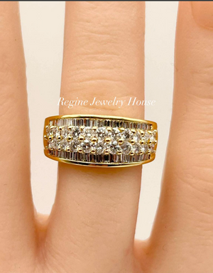 K18 Yellow Gold Diamond Ring