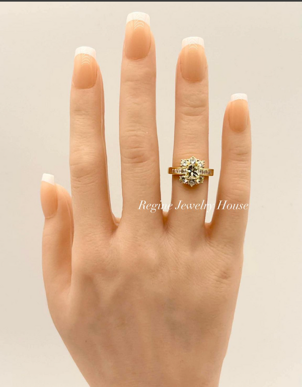 K18 Yellow Gold Diamond Ring with Certificate