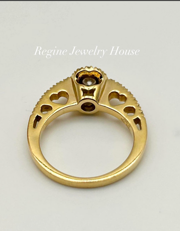 750 Yellow Gold Diamond Ring