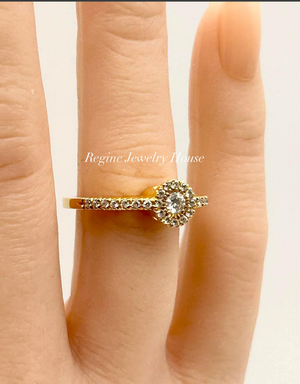 750 Yellow Gold Diamond Ring