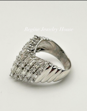 PT900 Diamond Ring