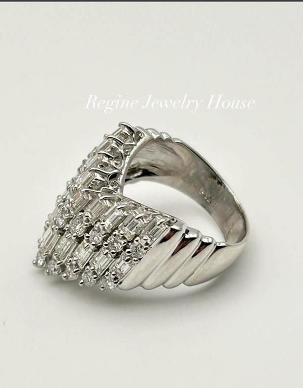 PT900 Diamond Ring