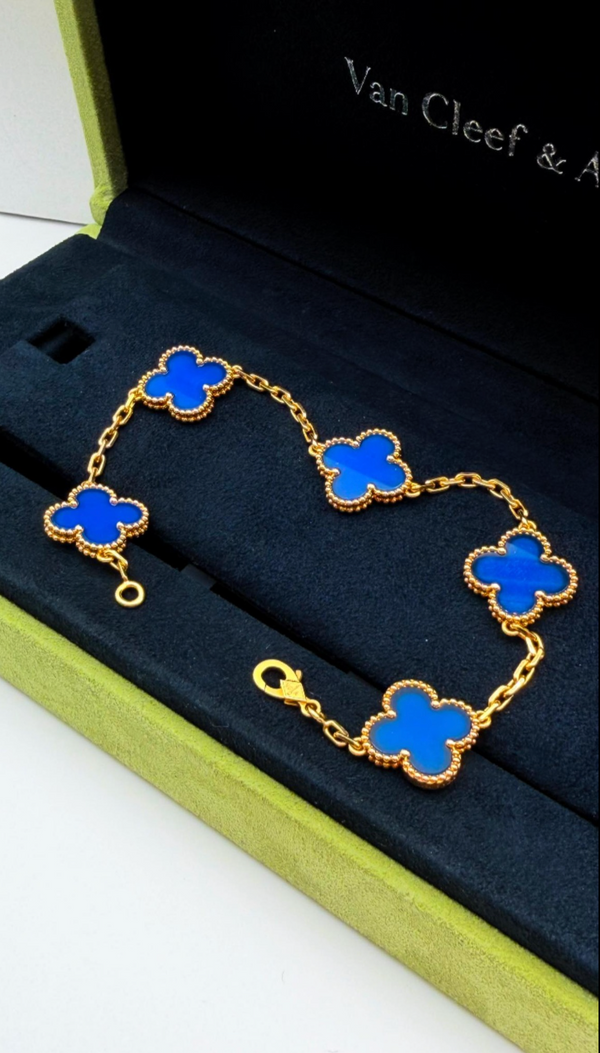 Van Cleef & Arpels Vintage Alhambra 5-Motif Bracelet