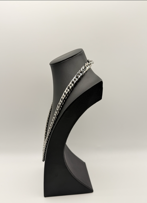 K18 White Gold 114g Triple Kihei Necklace (60cm)