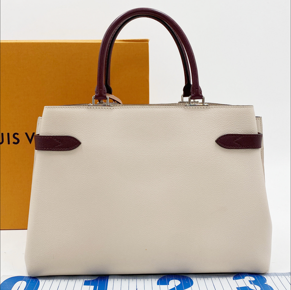 Louis Vuitton Lockme Day Taurillon Leather Satchel - Rose Soie & Quartz (M53647)