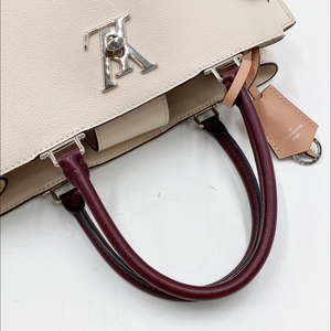 Louis Vuitton Lockme Day Taurillon Leather Satchel - Rose Soie & Quartz (M53647)