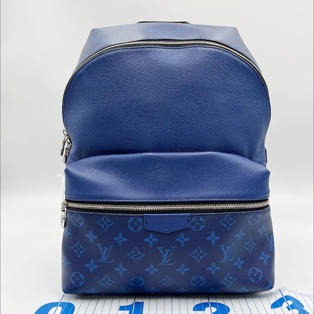 ouis Vuitton Discovery Backpack Taigarama Cobalt Blue (M30229) - 2WAY Luxury Backpack