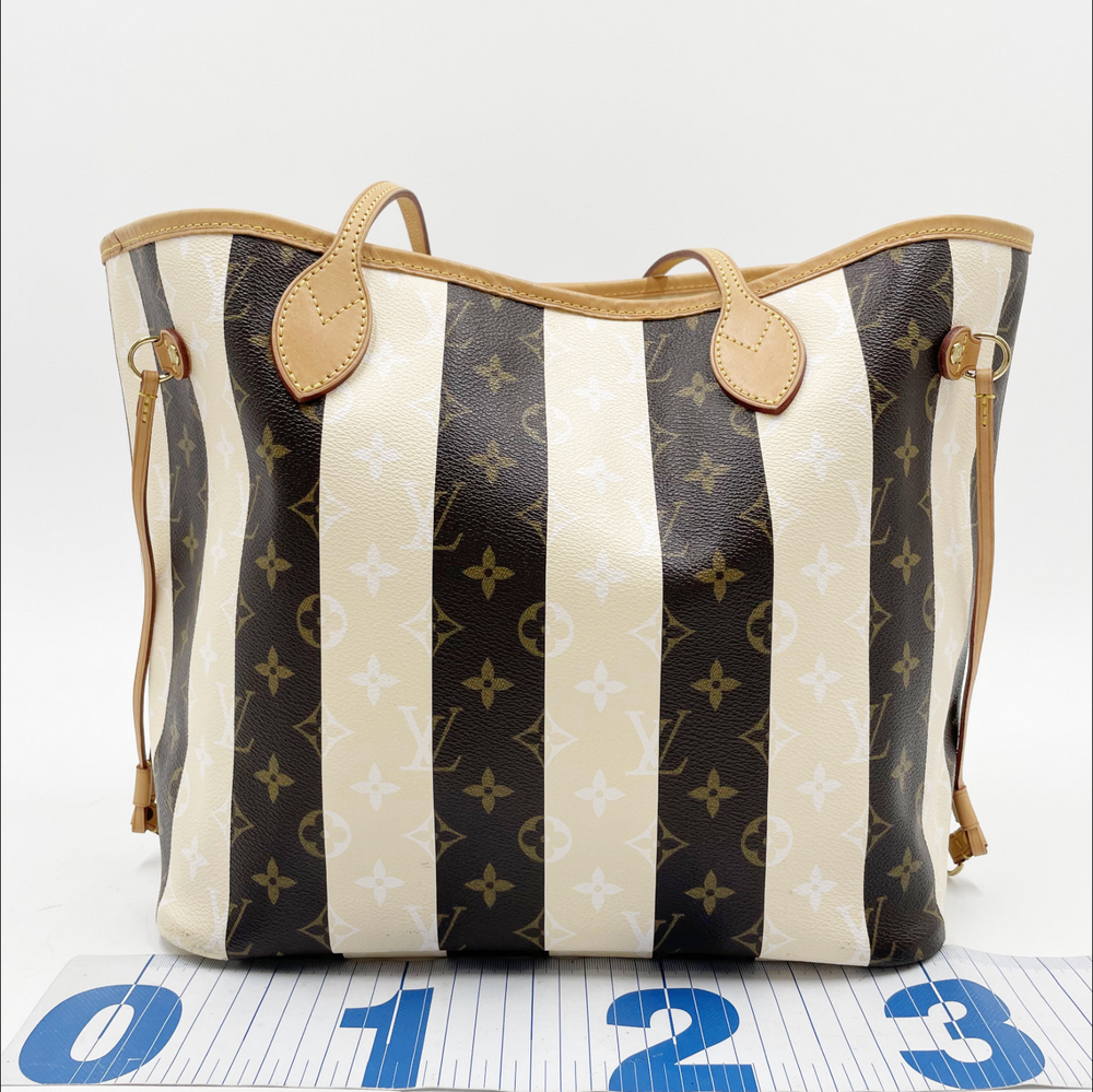 Louis Vuitton Neverfull MM Monogram Rayures Limited Edition Tote Bag (M40560)