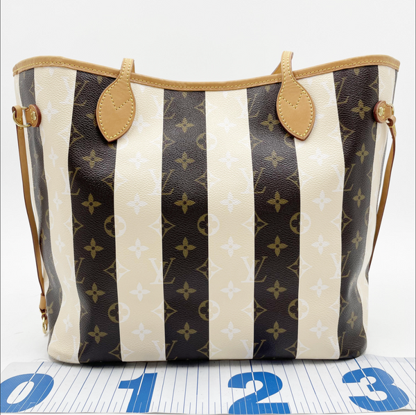 Louis Vuitton Neverfull MM Monogram Rayures Limited Edition Tote Bag (M40560)