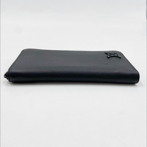 Louis Vuitton Zippy Wallet Vertical Aerogram Noir Black Leather (M81743) - Rank B+