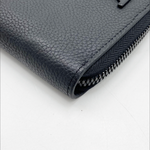 Louis Vuitton Zippy Wallet Vertical Aerogram Noir Black Leather (M81743) - Rank B+