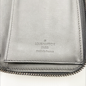 Louis Vuitton Zippy Wallet Vertical Aerogram Noir Black Leather (M81743) - Rank B+