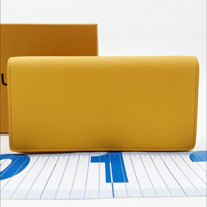 Louis Vuitton Portefeuille Brazza NM Aerogram Saffron Yellow Leather Wallet (M81811) - Rank A Mint Condition with Box & Dust Bag