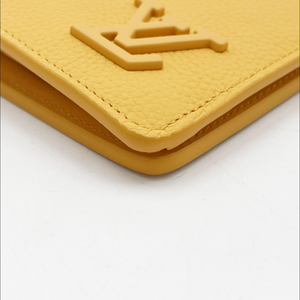 Louis Vuitton Portefeuille Brazza NM Aerogram Saffron Yellow Leather Wallet (M81811) - Rank A Mint Condition with Box & Dust Bag