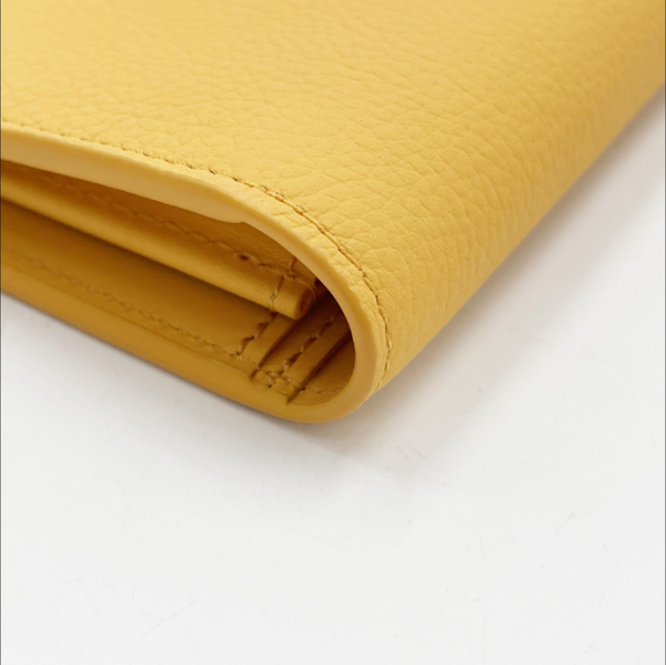 Louis Vuitton Portefeuille Brazza NM Aerogram Saffron Yellow Leather Wallet (M81811) - Rank A Mint Condition with Box & Dust Bag