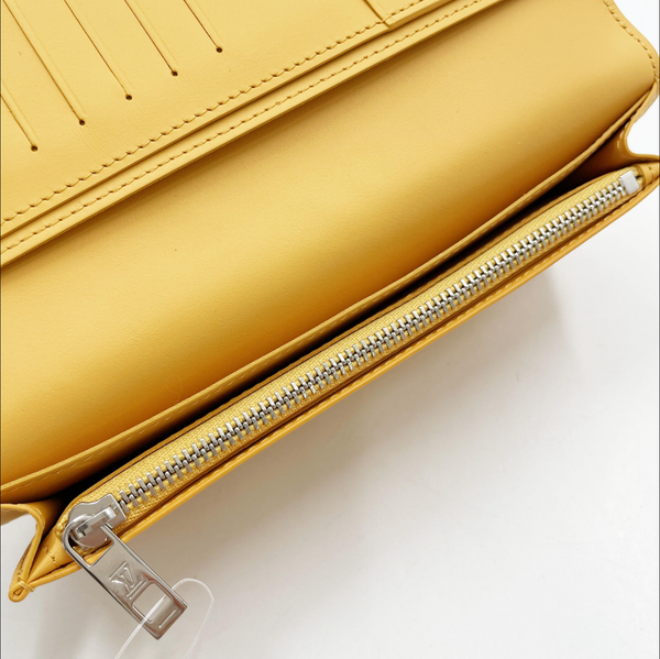 Louis Vuitton Portefeuille Brazza NM Aerogram Saffron Yellow Leather Wallet (M81811) - Rank A Mint Condition with Box & Dust Bag