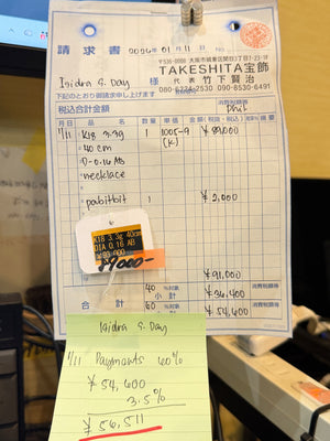 K18 3.3g 40cm DIA0.16 Necklace