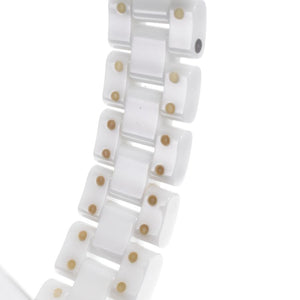 シャネル CHANEL H0968 J12 デイト ホワイトセラミック ホワイト クォーツ レディース 美品 腕時計 J#150437