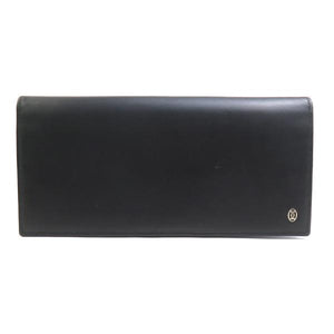 カルティエ CARTIER 二つ折り長財布 レザー ブラック