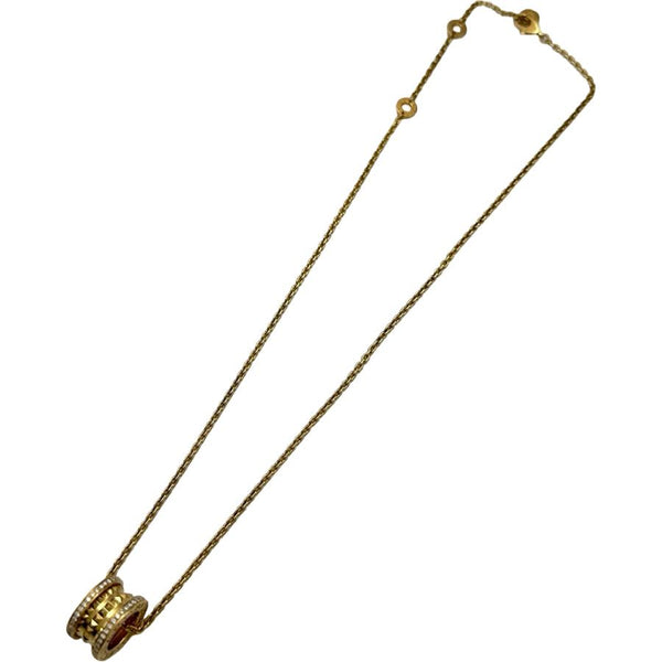 ブルガリ BVLGARI ビーゼロワンロックネックレス ゴールド AU750 ダイヤモンド ジュエリー 中古