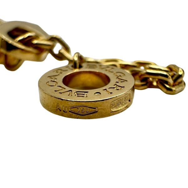 ブルガリ BVLGARI ビーゼロワンロックネックレス ゴールド AU750 ダイヤモンド ジュエリー 中古