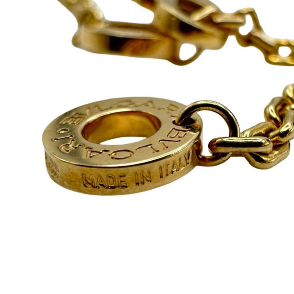 ブルガリ BVLGARI ビーゼロワンロックネックレス ゴールド AU750 ダイヤモンド ジュエリー 中古