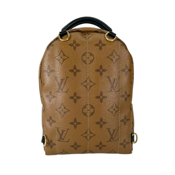 ルイヴィトン リュック・デイパック M44872 パームスプリングス モノグラムリバース MINI LOUIS VUITTON ブラウン レディース 中古
