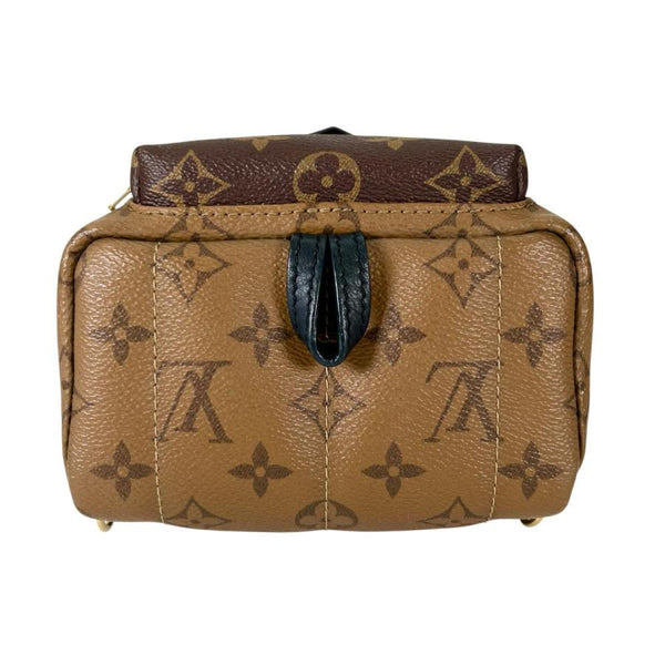 ルイヴィトン リュック・デイパック M44872 パームスプリングス モノグラムリバース MINI LOUIS VUITTON ブラウン レディース 中古