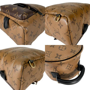 ルイヴィトン リュック・デイパック M44872 パームスプリングス モノグラムリバース MINI LOUIS VUITTON ブラウン レディース 中古