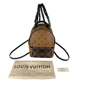 ルイヴィトン リュック・デイパック M44872 パームスプリングス モノグラムリバース MINI LOUIS VUITTON ブラウン レディース 中古