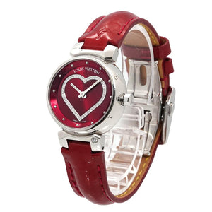 ルイ ヴィトン LOUIS VUITTON タンブール Wトゥール Q121Z ダイヤモンド レディース 腕時計 ハート クォーツ Tambour WTour 90329952