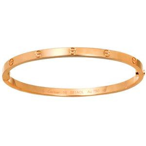 カルティエ Cartier ラブ ブレス スモール SM #16 K18 PG 750 ブレスレット バングル Love Bracelet 90337067