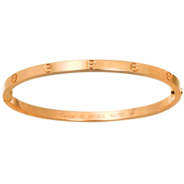 カルティエ Cartier ラブ ブレス スモール SM #16 K18 PG 750 ブレスレット バングル Love Bracelet 90337067