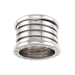 ブルガリ BVLGARI ビーゼロワン 5バンド #52 リング K18 WG ホワイトゴールド 750 B-ZERO1 指輪 Ring 90337327