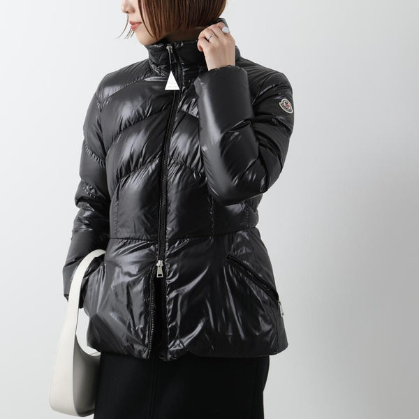 MONCLER モンクレール ダウンジャケット LAITUE レチュ 1A00101 68950 レディース ファー フード付き ベルト付き アイコンパッチ 999 1A0010168950999