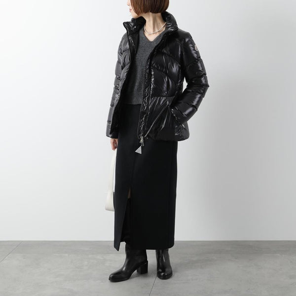 MONCLER モンクレール ダウンジャケット LAITUE レチュ 1A00101 68950 レディース ファー フード付き ベルト付き アイコンパッチ 999 1A0010168950999