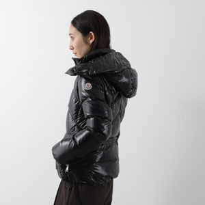 MONCLER モンクレール ダウンジャケット LAITUE レチュ 1A00101 68950 レディース ファー フード付き ベルト付き アイコンパッチ 999 1A0010168950999